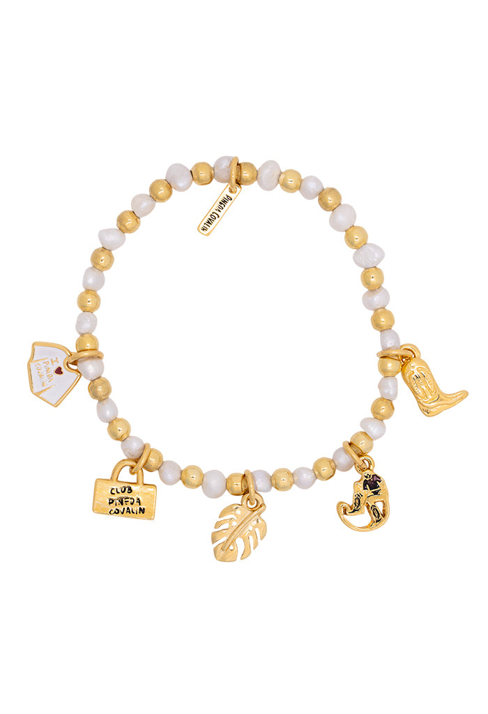 Pulsera Con Perlas Colección Monos Guardianes de la Selva