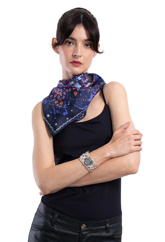 Brazalete Ajustable San Benito Plateado
