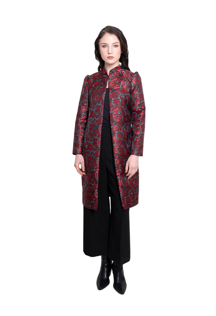 Saco Tlapacho Mariposa Vitral Rojo