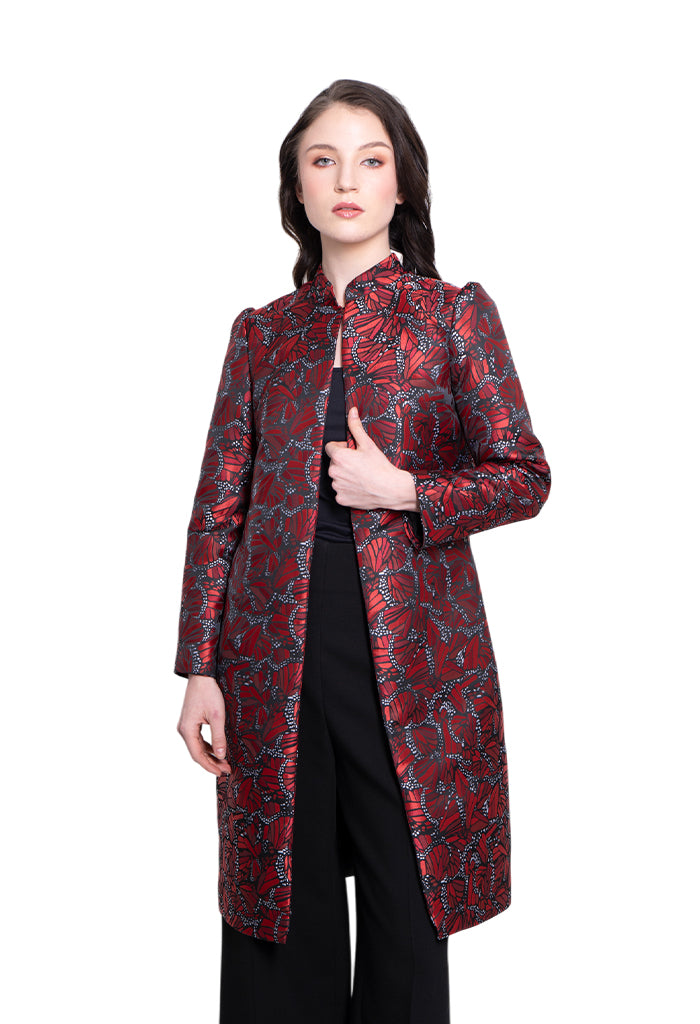 Saco Tlapacho Mariposa Vitral Rojo