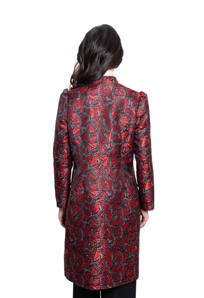 Saco Tlapacho Mariposa Vitral Rojo