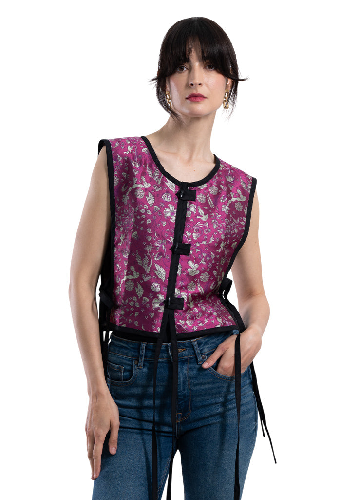 Pechera Tepetzin Tesoros de la Tierra Fucsia