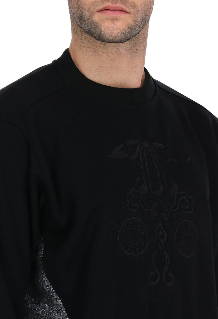 Sudadera Calavera Tzompantli Negro