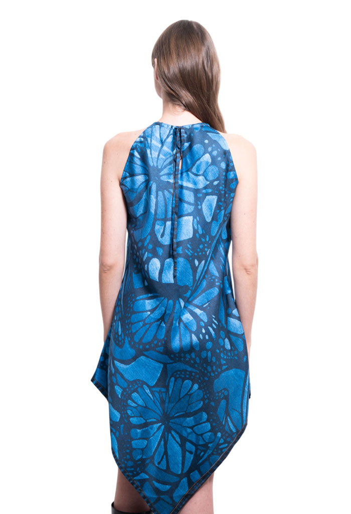 Vestido Largo Vuelo de Mariposa Mezclilla