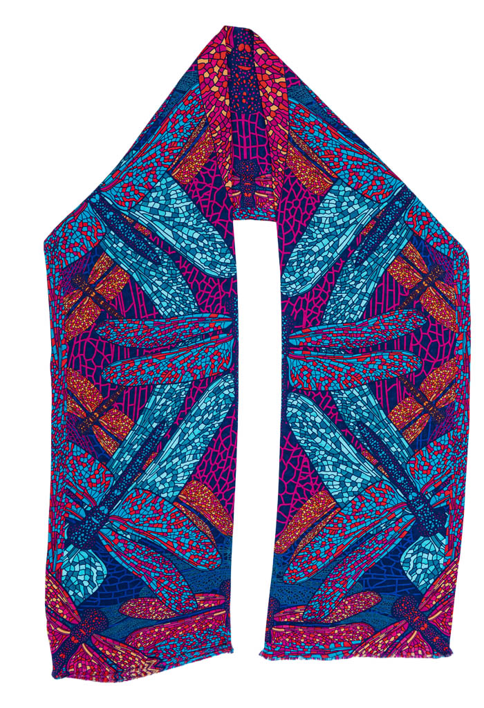 Bufanda Doble Vista Libélula