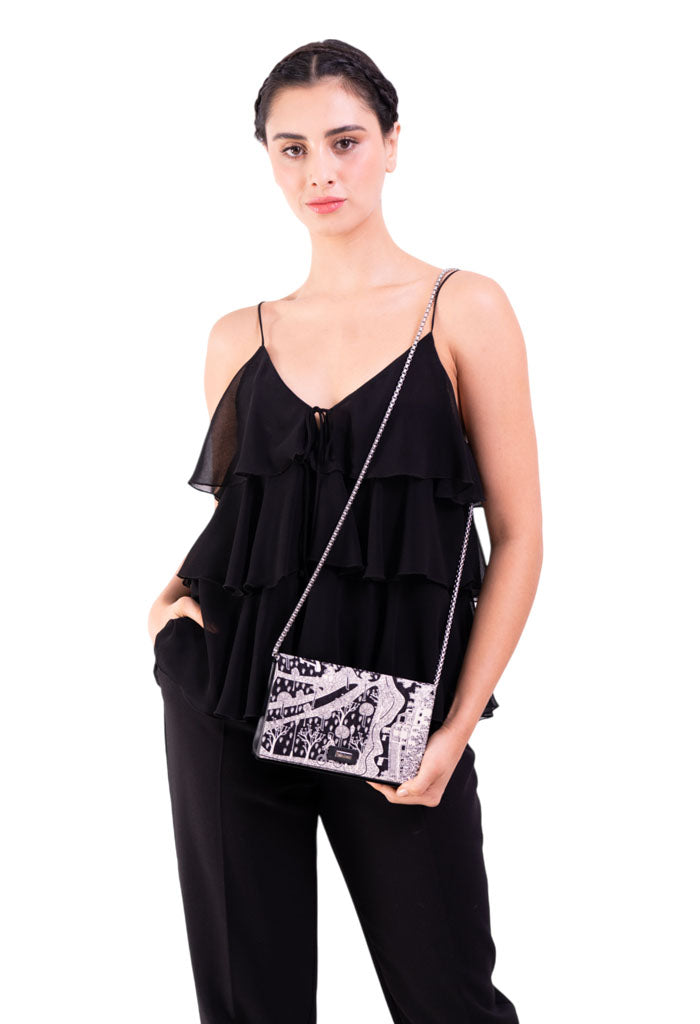 Bolsa Hook Cadena Negro Mi Ciudad Negro