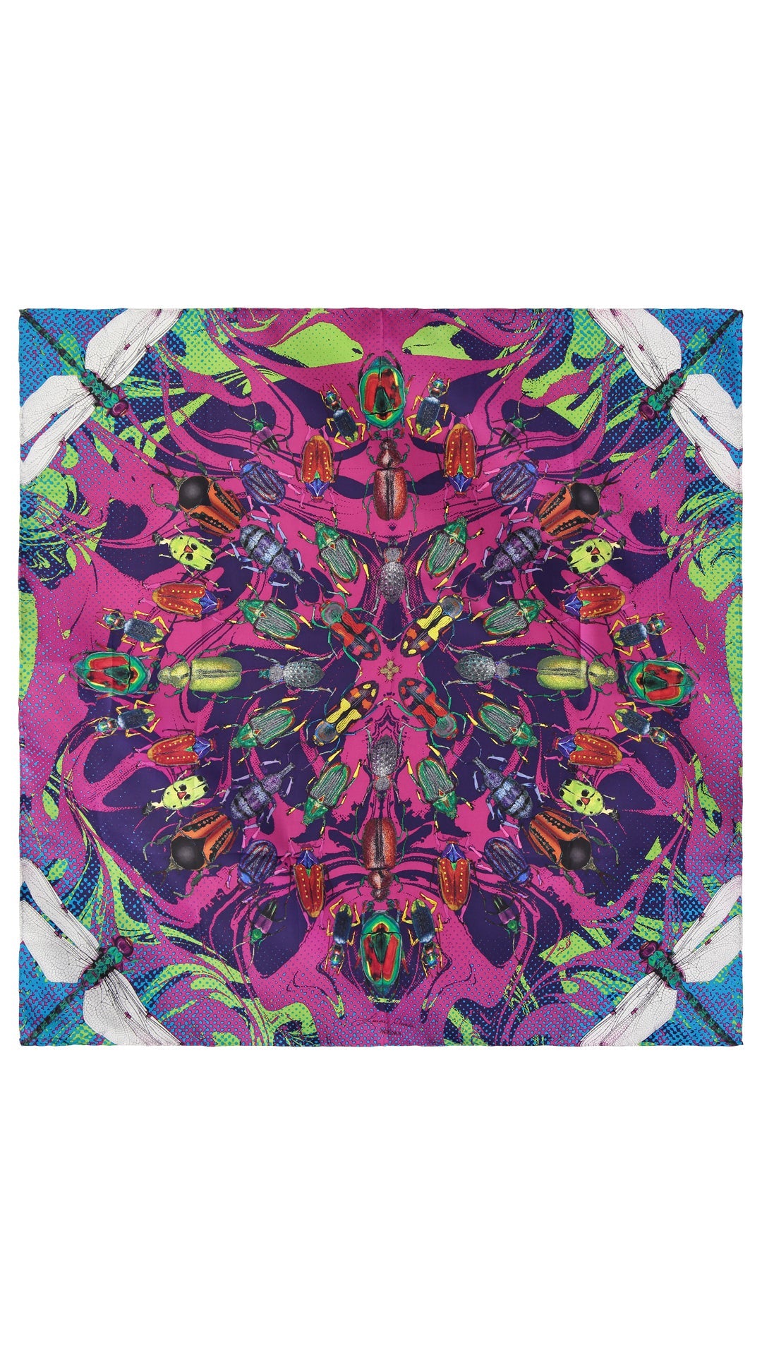 Mascada Mandala Coleópteros Fucsia