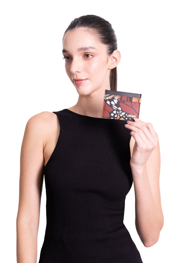 Tarjetero Kuxtal Mariposa Macro Original