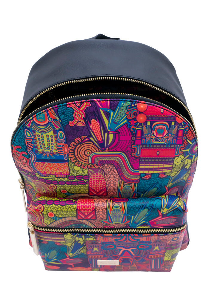 Backpack Nuuk Diosas Mexicas Morado