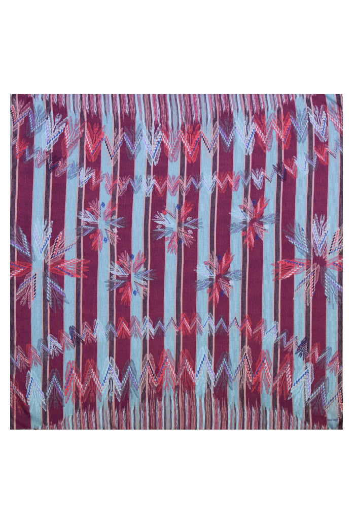 Mascada Sueño Maya Azul 90 cm