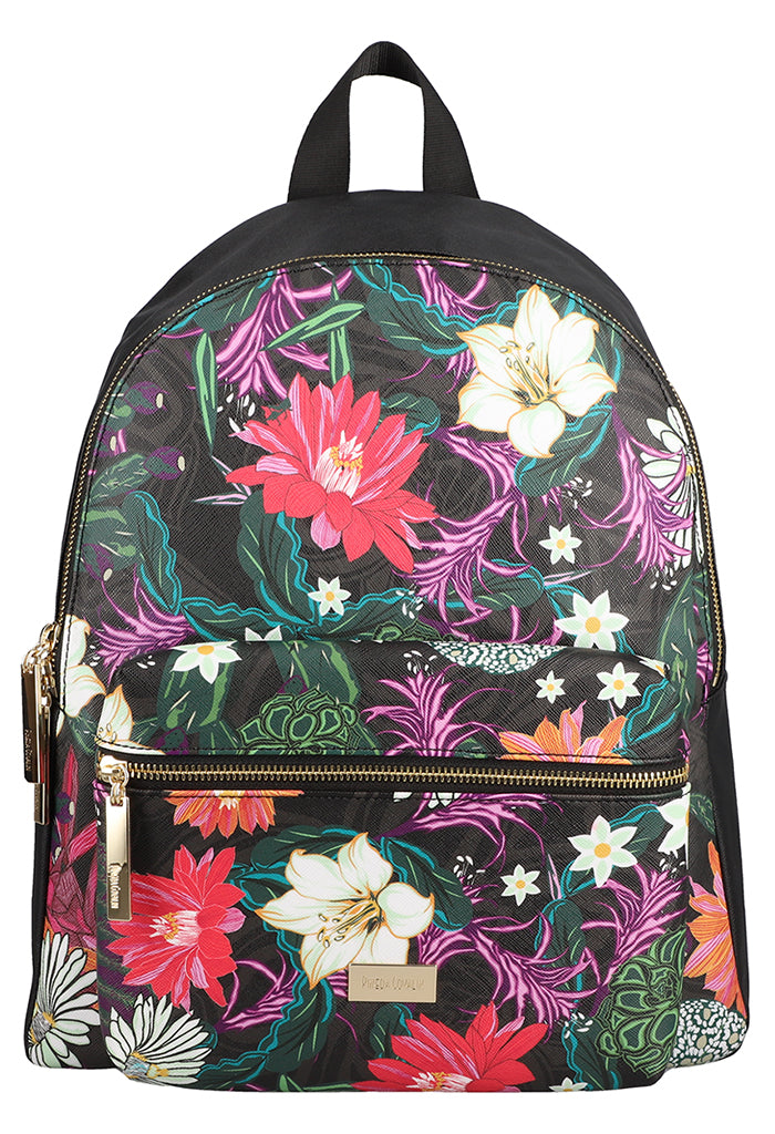 Backpack Nuuk Cactáceas Jardín Botánico Negro