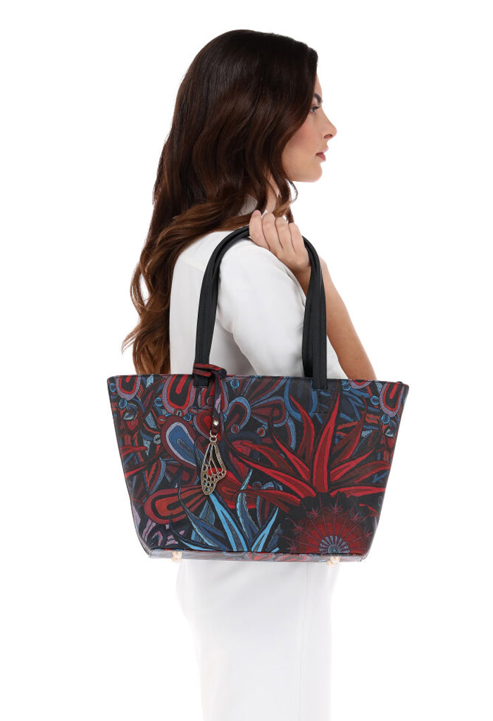 Tote K'iin Saffiano Santuario Cactáceas