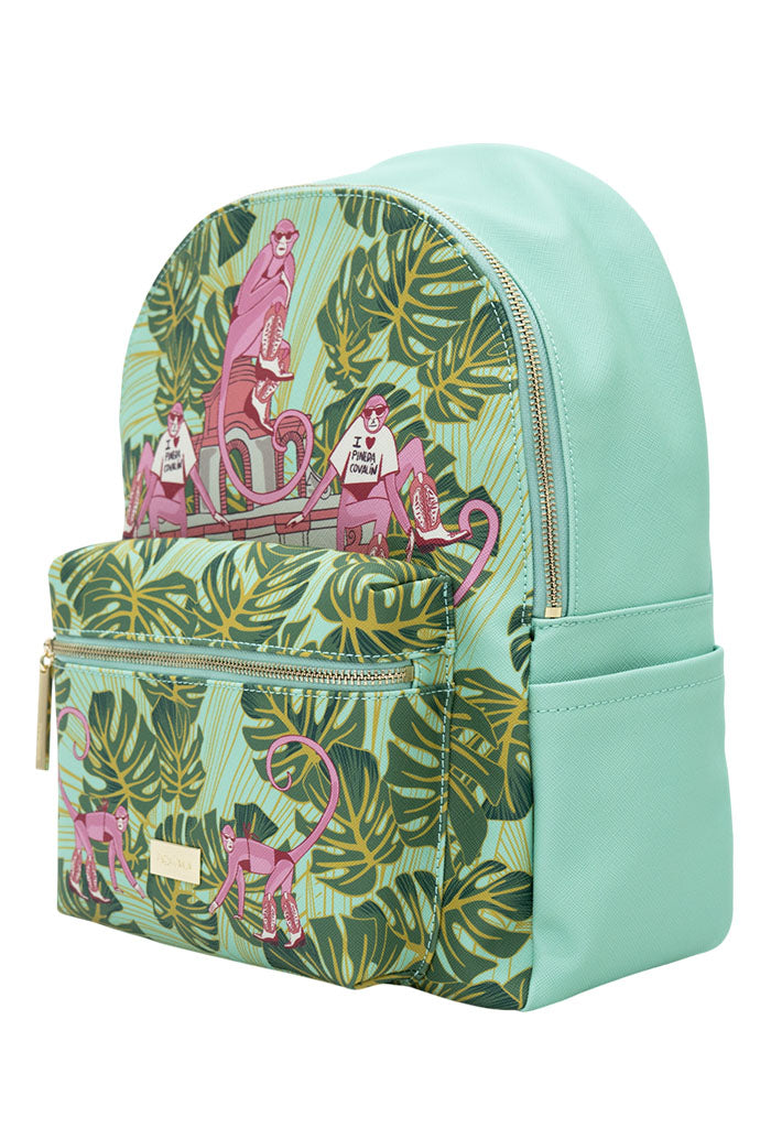 Backpack Nuuk Saffiano Monos Guardianes De La Selva