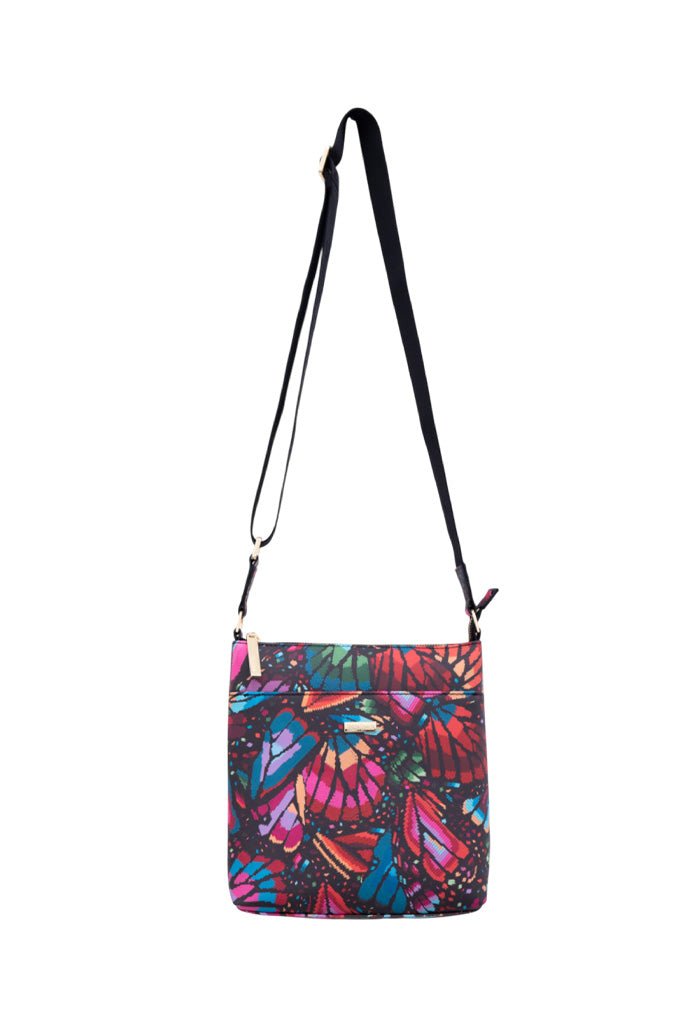 Messenger Bag Xíimbal Mariposa Bordada Original