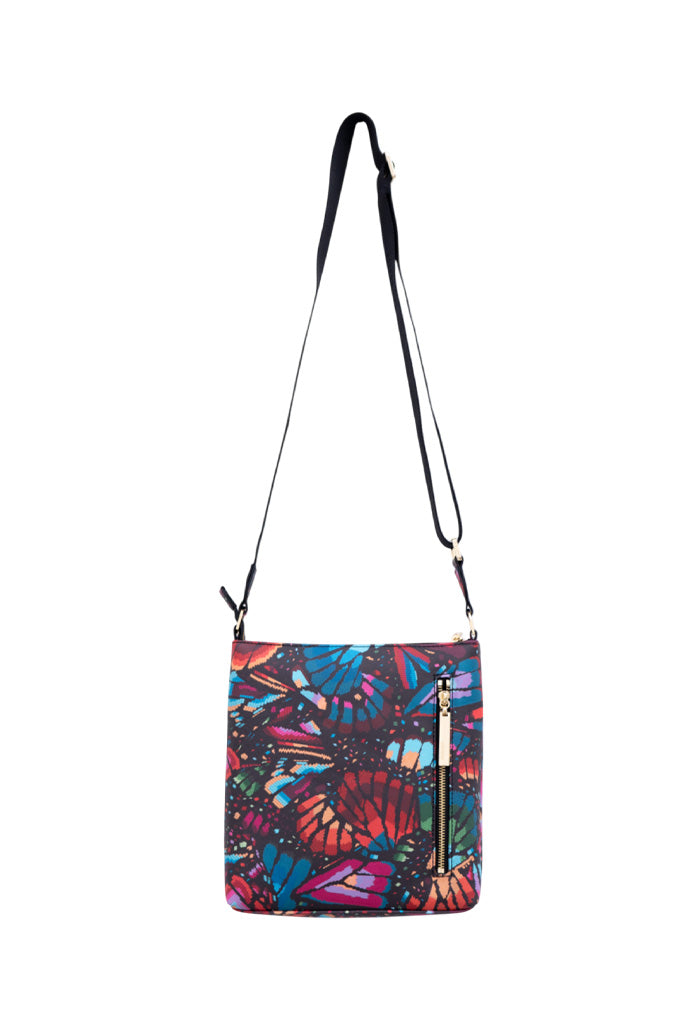 Messenger Bag Xíimbal Mariposa Bordada Original