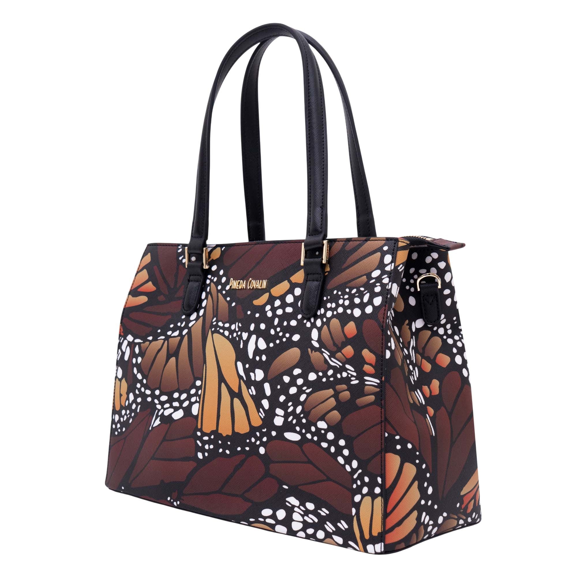 Bolsa Satchel Kan Ek’ Saffiano Mariposa Macro