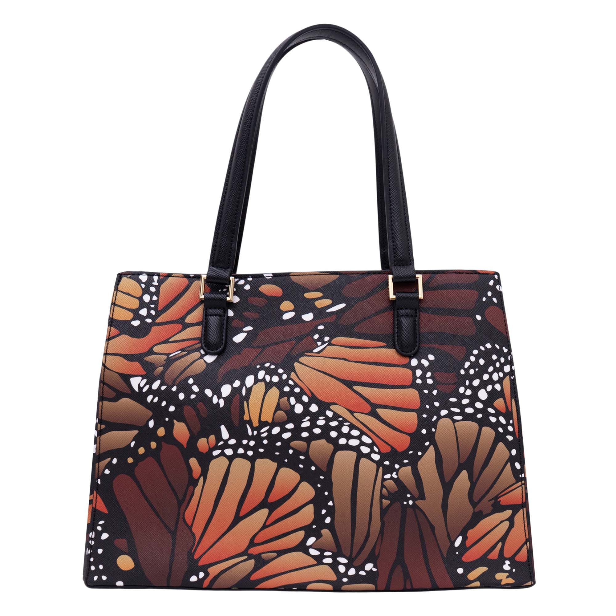 Bolsa Satchel Kan Ek’ Saffiano Mariposa Macro