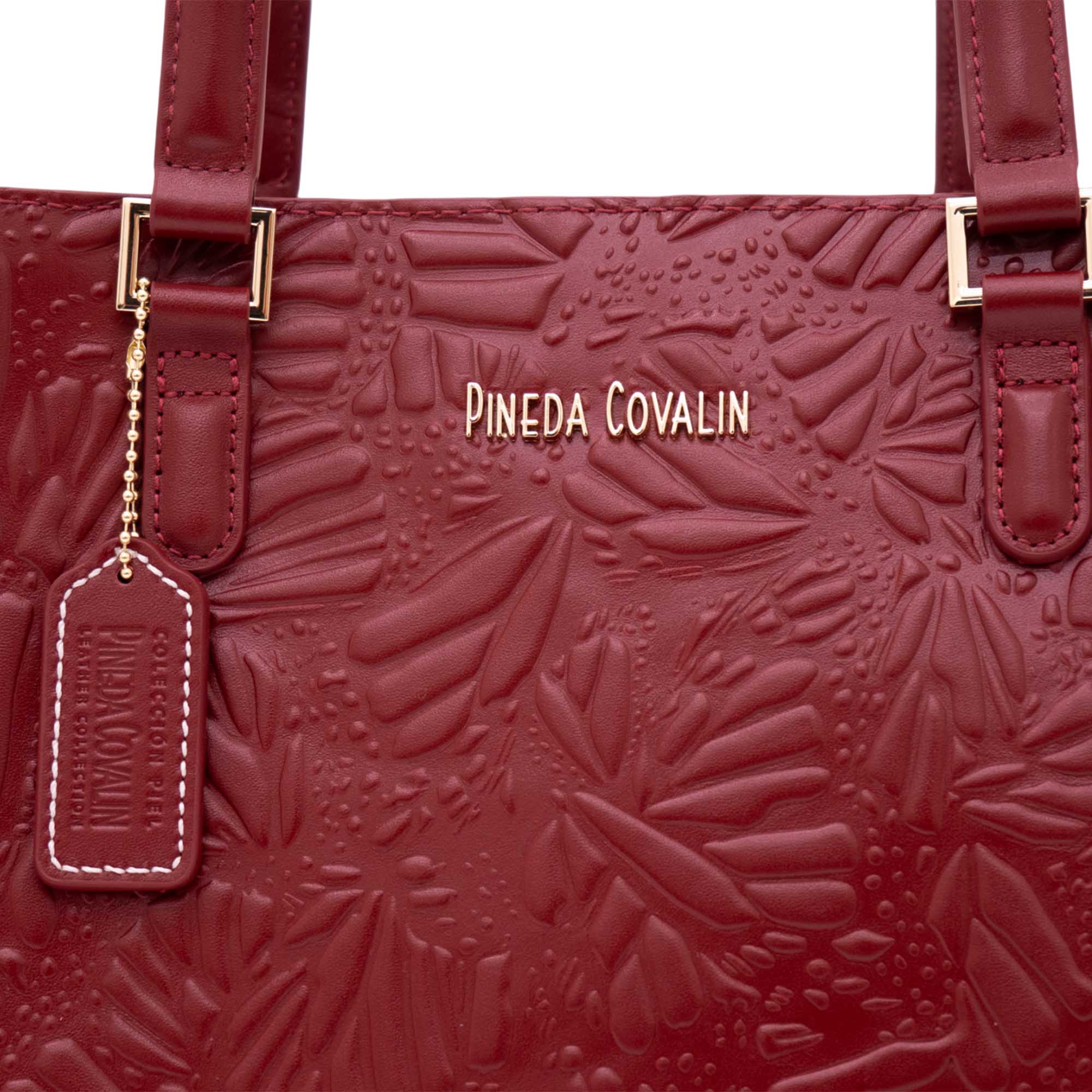 Bolsa Satchel Kan Ek’ Piel Grabado Mariposa