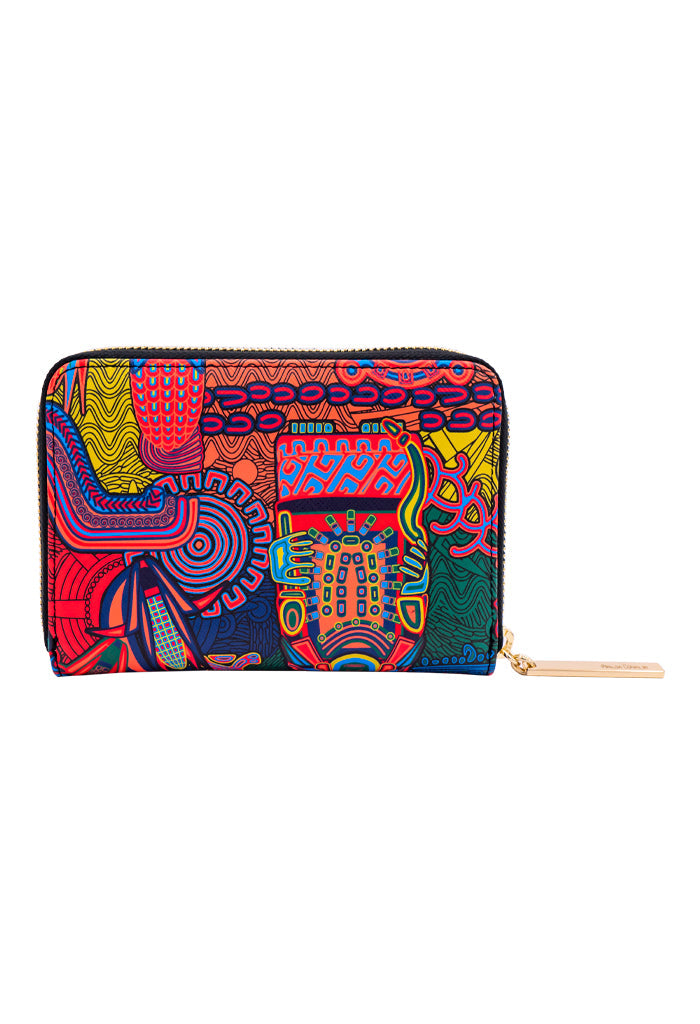 Cartera Mediana Saffiano Diosas Mexicas Original