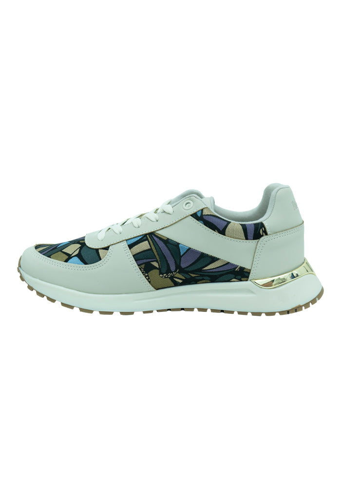 Tenis Beel Mujer Mariposa Abstracta Azul Acero