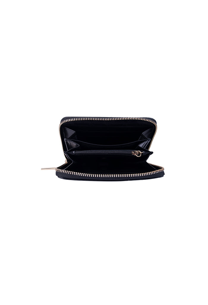 Cartera Mediana Piel Grabado Mariposa