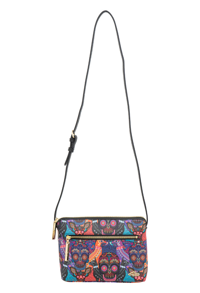 Bolsa Yaakun Saffiano Día de Muertos Mictlán