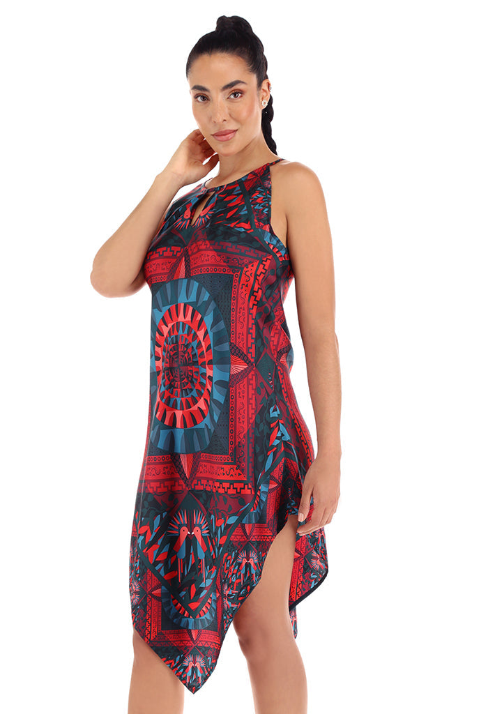 Vestido Largo Cenote Rojo