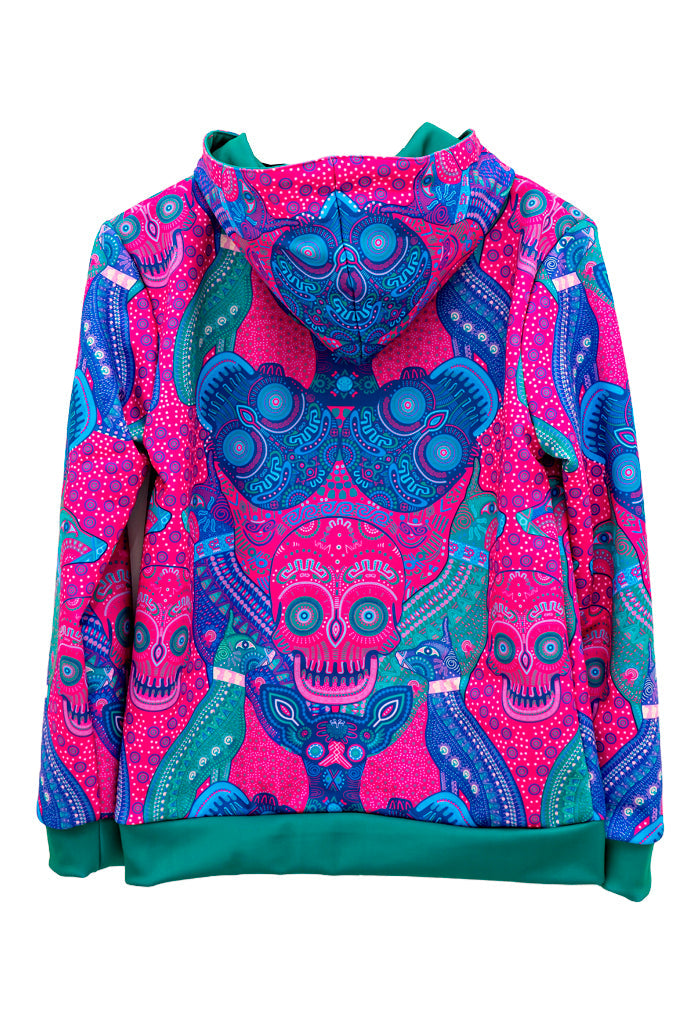 Sudadera Xolo Mujer Día de Muertos Mictlán Rosa