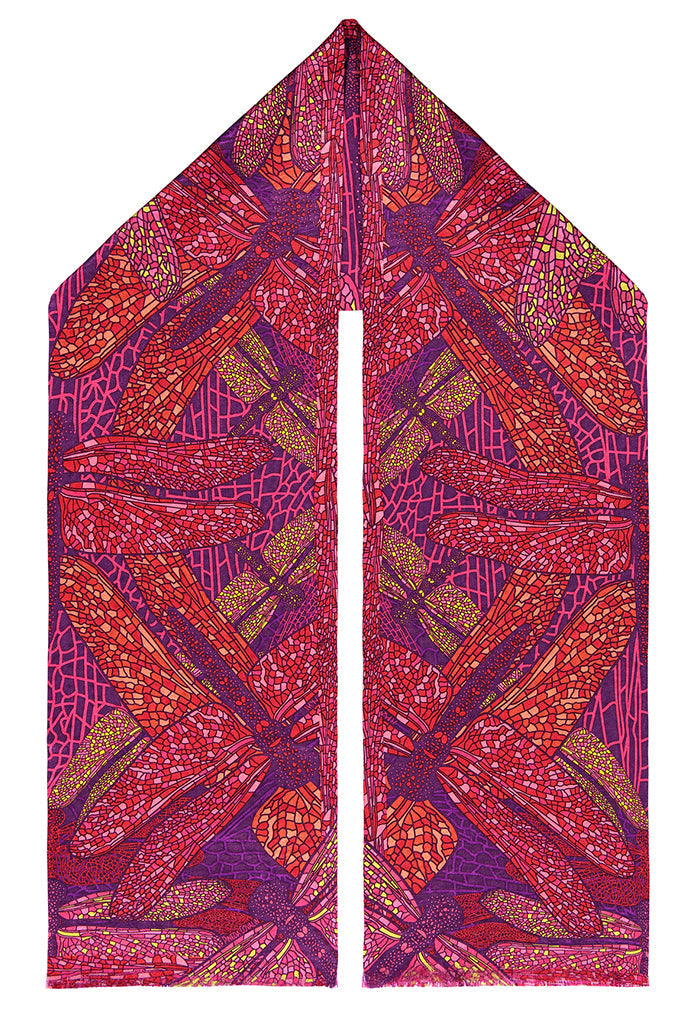 Bufanda Doble Vista Libélula