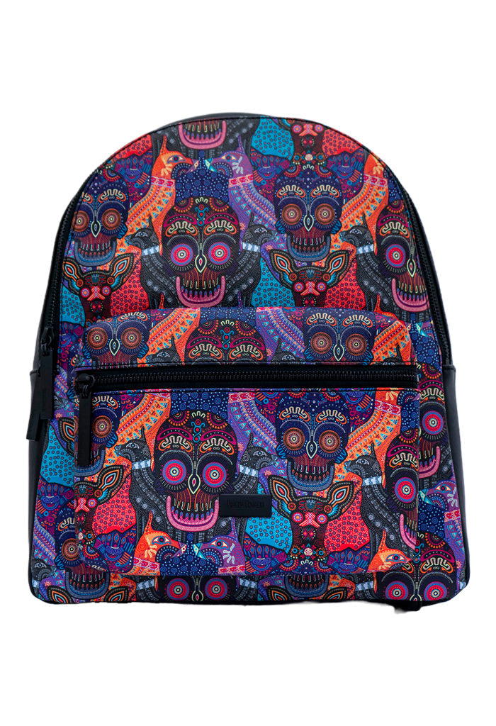 Backpack Nuuk Herraje Negro Día de Muertos Mictlán Negro