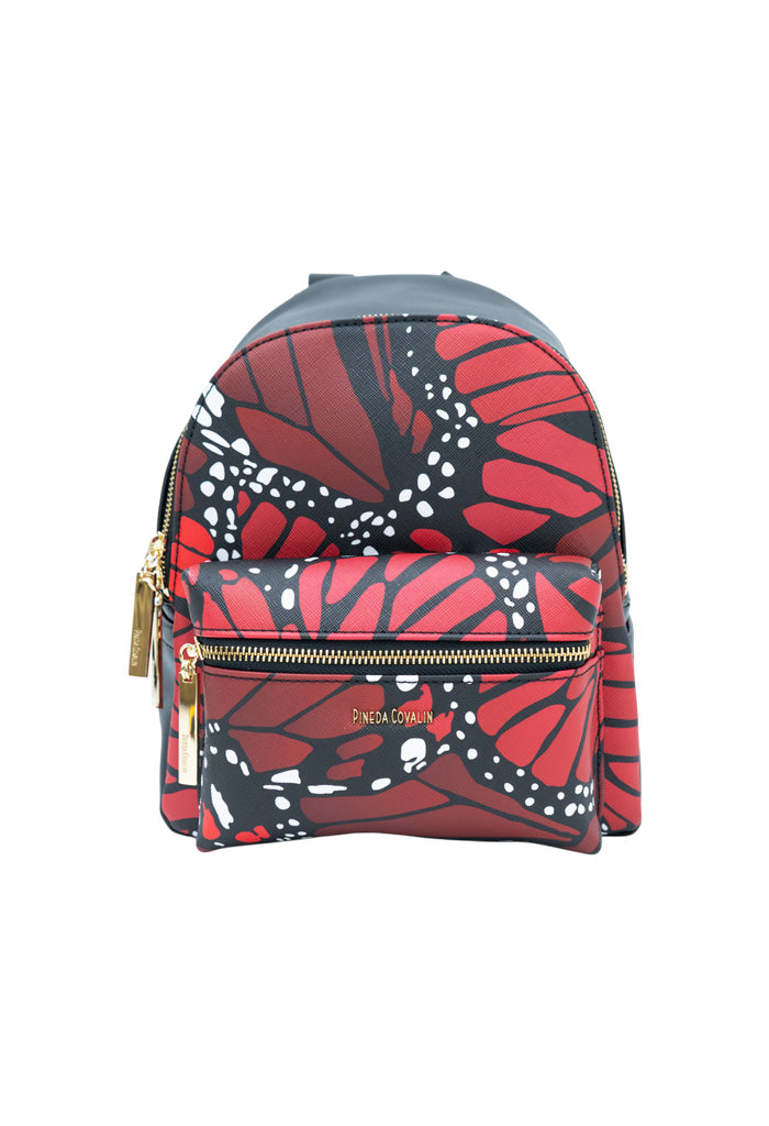 Mini Backpack Nuuk Mariposa Macro Rojo