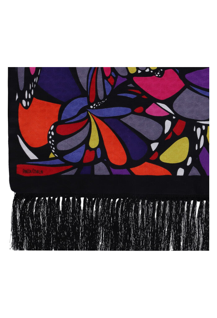 Chalina Con Terciopelo Mariposa Abstracta Jqd