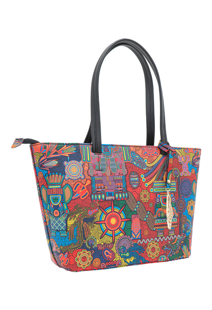 Tote K'iin Saffiano Diosas Mexicas