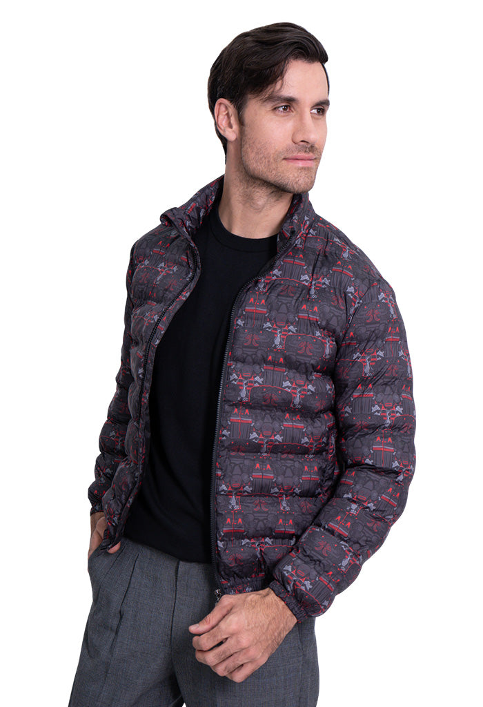 Chamarra Huuk Coatlicue Negro Rojo