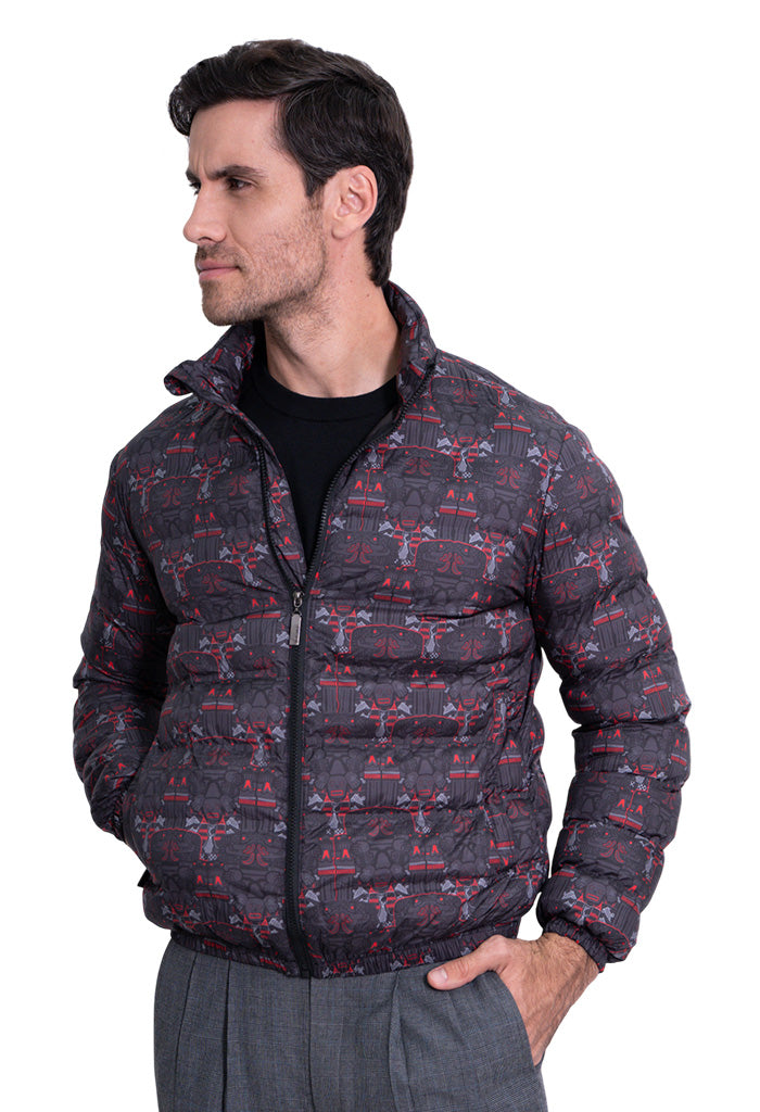 Chamarra Huuk Coatlicue Negro Rojo