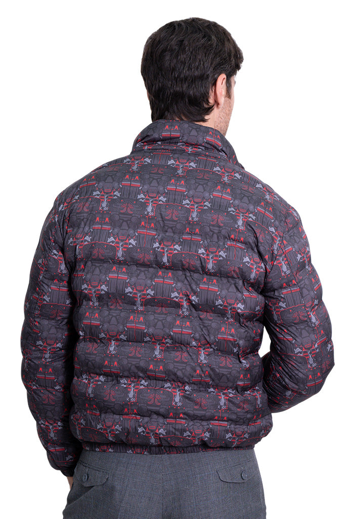 Chamarra Huuk Coatlicue Negro Rojo