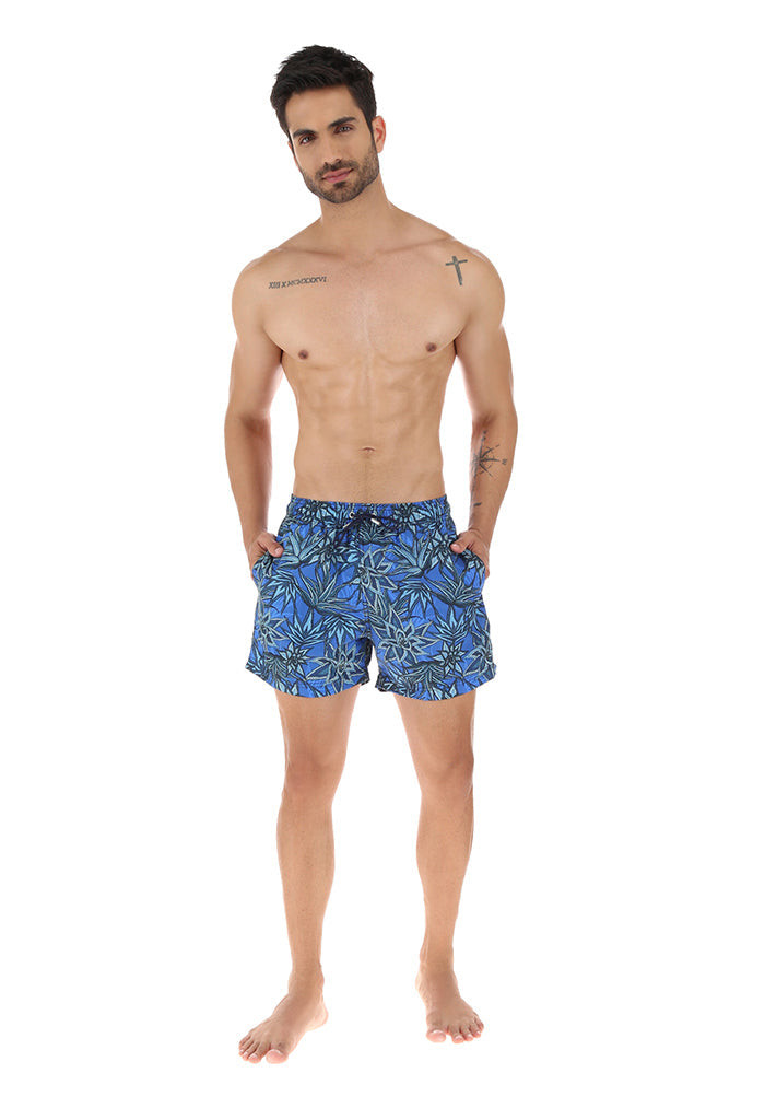 Traje de Baño Amaxtlatl Santuario Cactáceas Azul