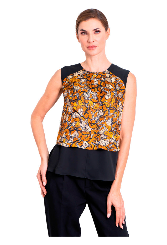 Blusa Pétalos Mariposa Monarca Original
