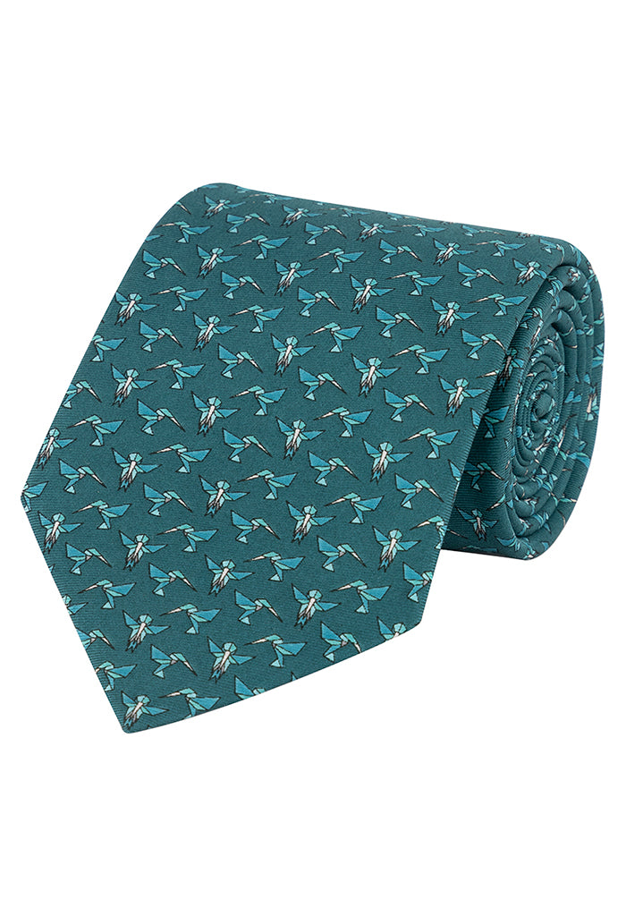 Corbata Colibrí Origami