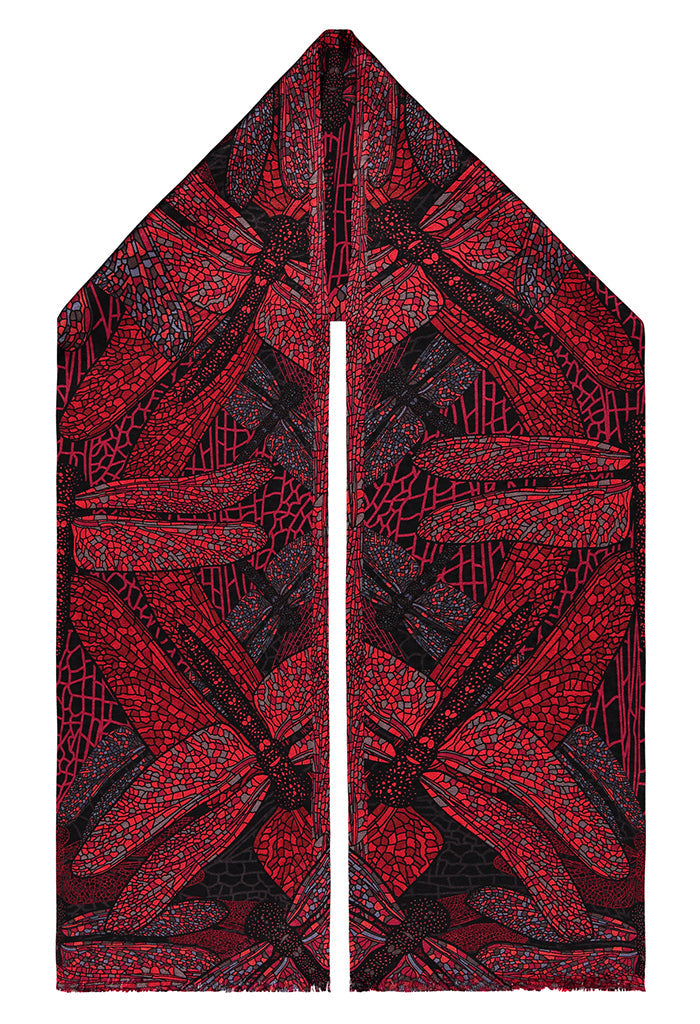 Bufanda Doble Vista Libélula