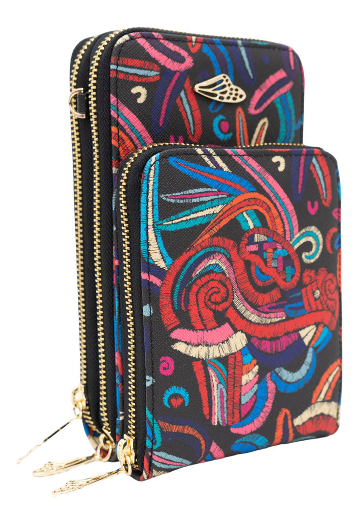Porta Celular Naab Saffiano Quetzalcóatl
