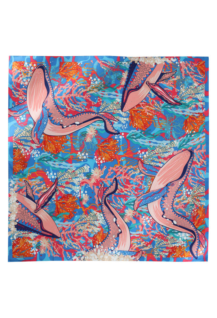 Mascada Ballena Gris 90 cm