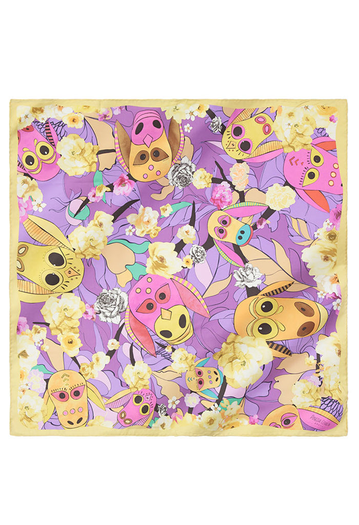 Mascada Carnavales Latinoamericanos Morado 90 cm