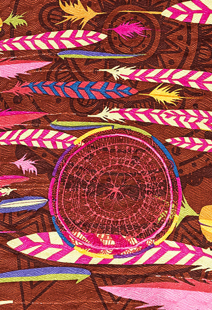 Chalina con terciopelo atrapasueños