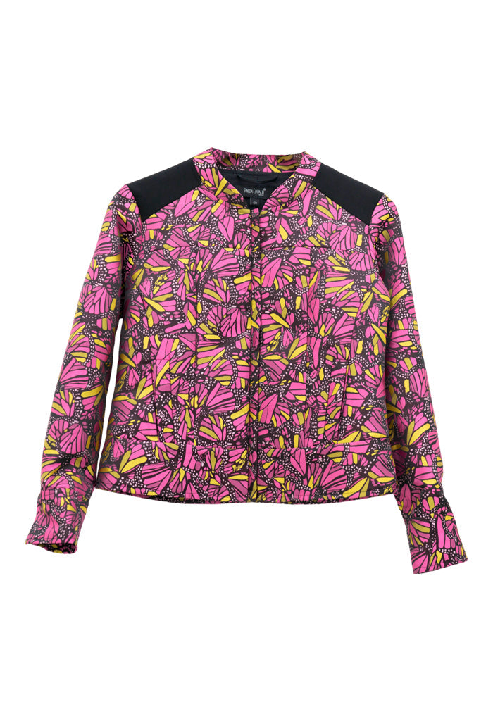 Chamarra Aak Mariposa Vitral Fucsia