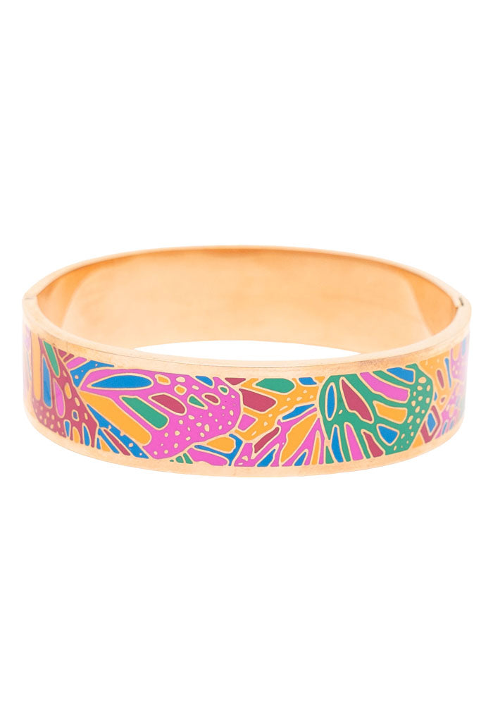Brazalete Mariposa Colores Baño Oro Rosa