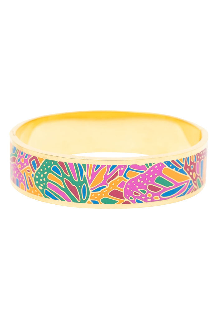 Brazalete Mariposa Colores Baño Oro
