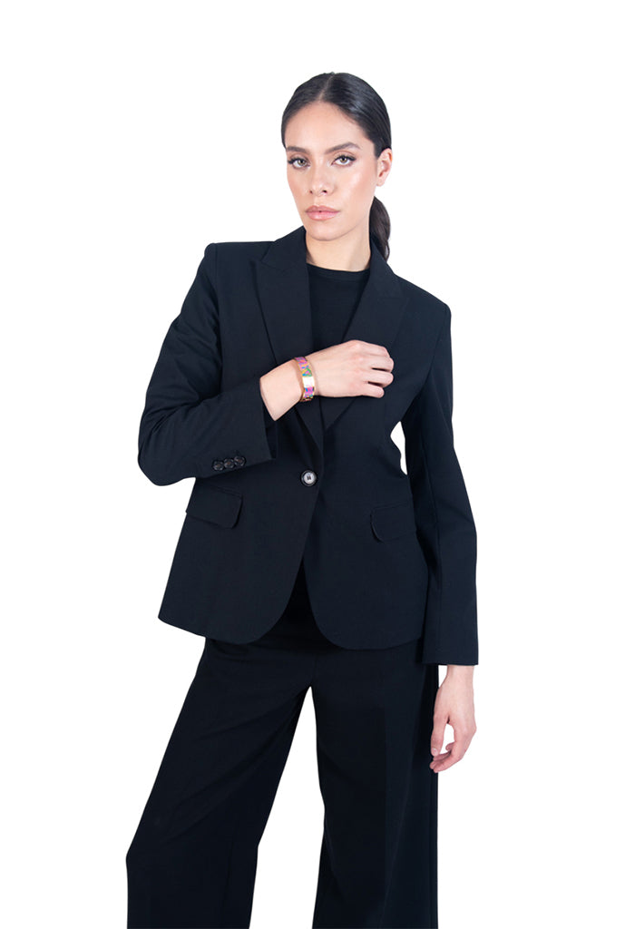 Brazalete Mariposa Colores Baño Oro