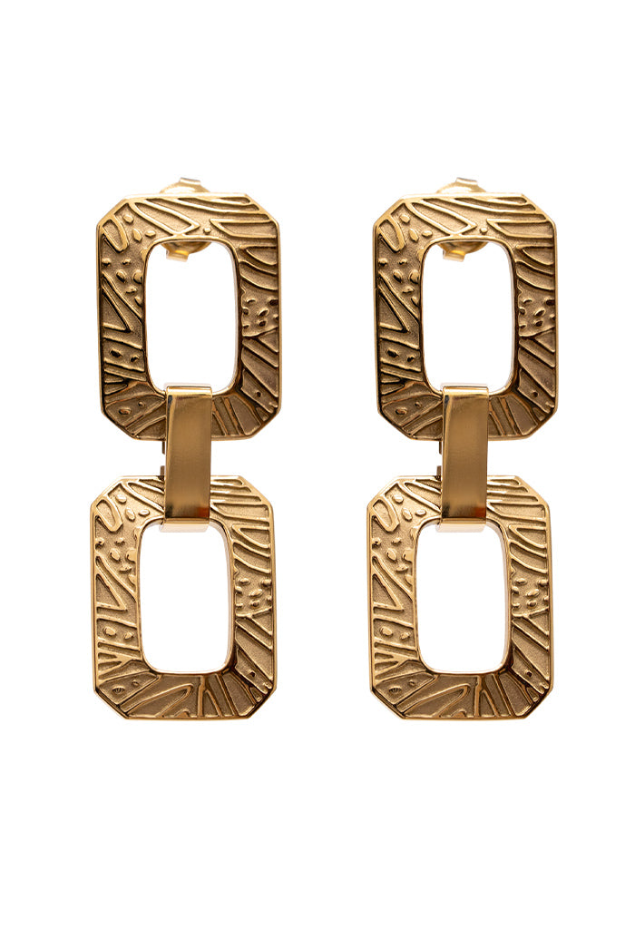 Aretes Dob Mariposa Oro