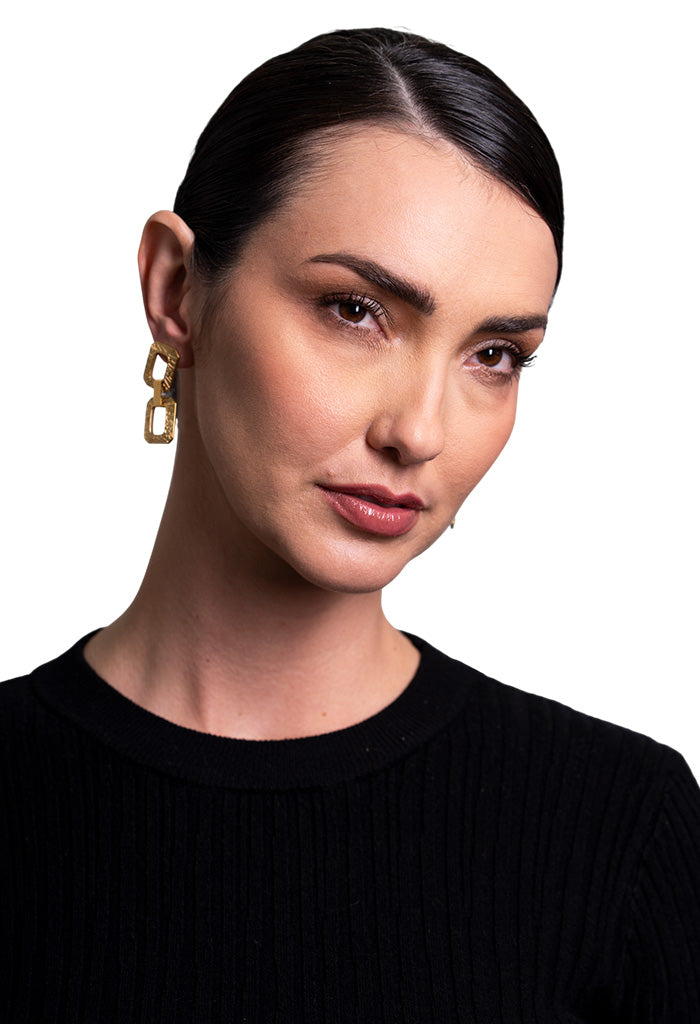 Aretes Dob Mariposa Oro